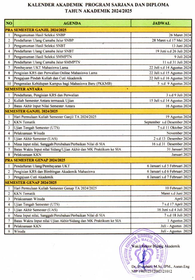 kalender akademik 24 25